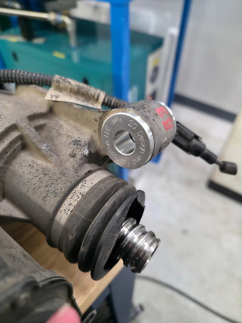 2G Design and Fabrication Focus ST/RS Billet Steering Rack Bushings available at Damond Motorsports