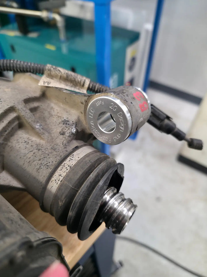 2G Design and Fabrication Focus ST/RS Billet Steering Rack Bushings available at Damond Motorsports