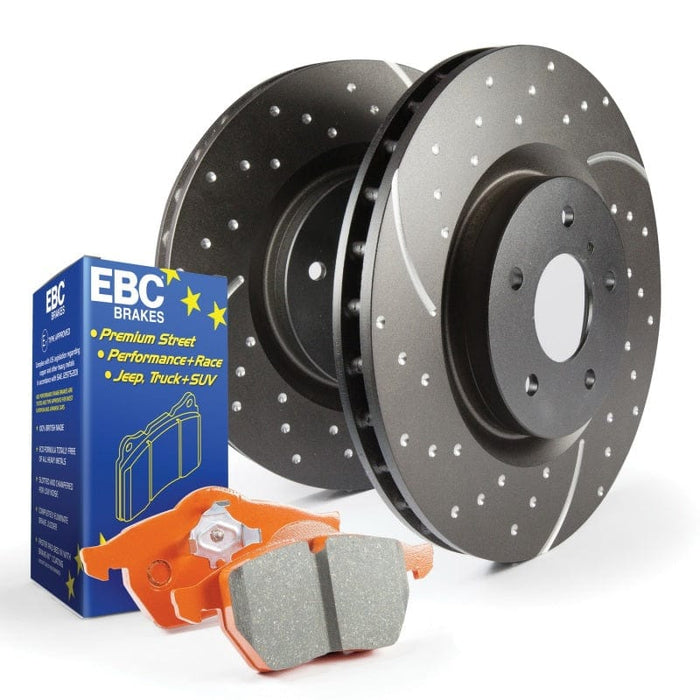 EBC S8 Kits Orangestuff Pads and GD Rotors available at Damond Motorsports