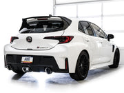 AWE 23-24 Toyota GR Corolla Track Edition Catback Exhaust - Chrome Silver Tips available at Damond Motorsports