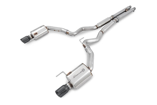 AWE Tuning S550 Mustang GT Cat-back Exhaust - Touring Edition (Diamond Black Tips) available at Damond Motorsports