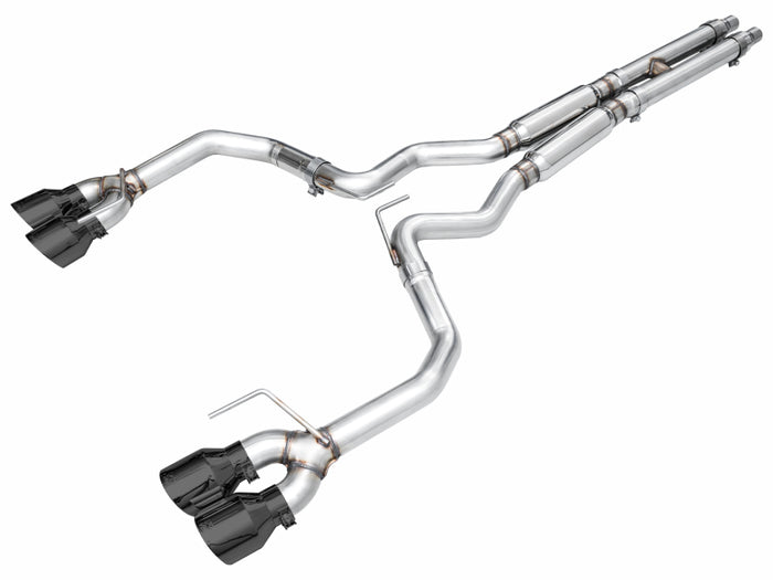 AWE 2024 Ford Mustang Dark Horse S650 RWD Track Edition Catback Exhaust w/ Quad Diamond Black Tips available at Damond Motorsports
