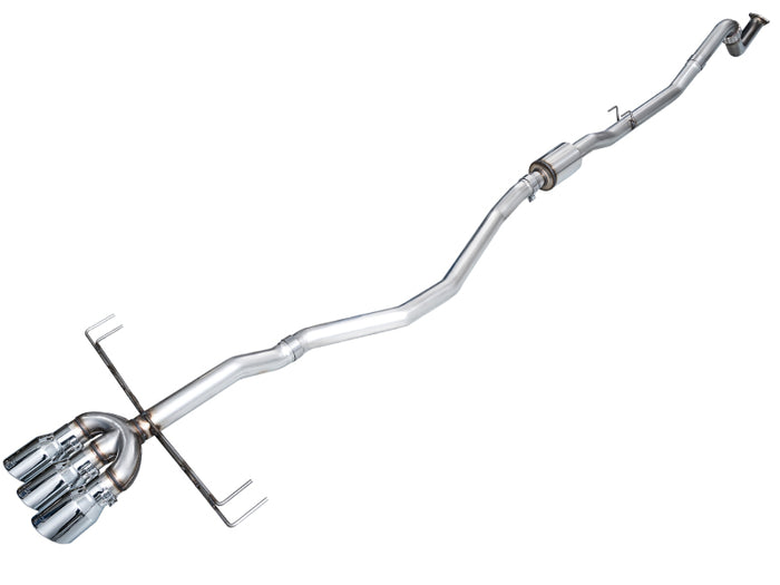 AWE Tuning 2024 Acura Integra Type S DE5 FWD Track Edition Exhaust w/ Triple Chrome Silver Tips available at Damond Motorsports