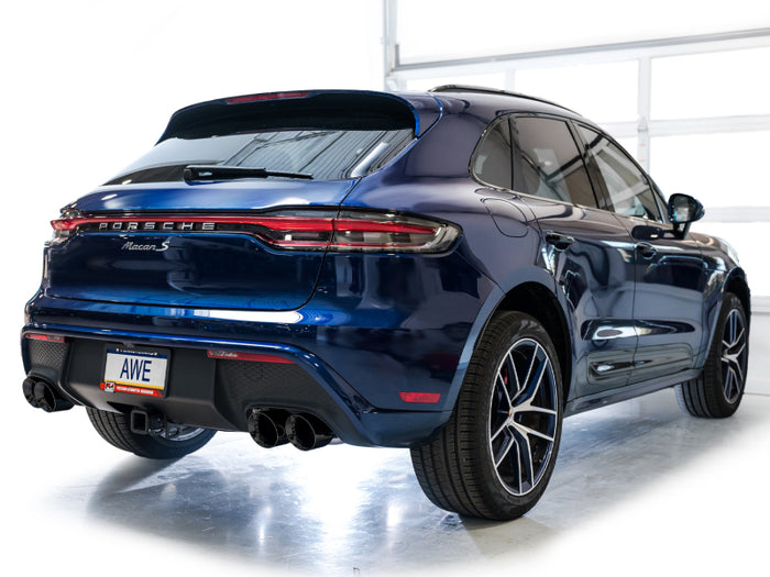 AWE Tuning 2022+ Porsche Macan 2.9TT Touring Edition Catback Exhaust w/ Diamond Black Tips available at Damond Motorsports