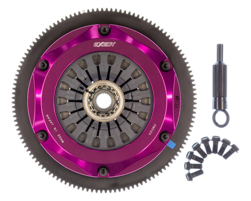 EXEDY Sport Performance Hyper Triple Cerametallic Clutch: Rigid Disc: Pull Type Cover: For use w/ Hyper Accessory Kit FJAK100 PN#FM013HB available at Damond Motorsports