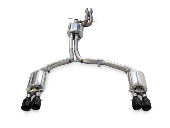 AWE Tuning Audi C7.5 A6 3.0T Touring Edition Exhaust - Quad Outlet Diamond Black Tips available at Damond Motorsports