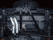 AWE Tuning 22-24 Ford Bronco Raptor 4WD Dual BashGuards Cat-Back SwitchPath Exhaust (No Tips) available at Damond Motorsports