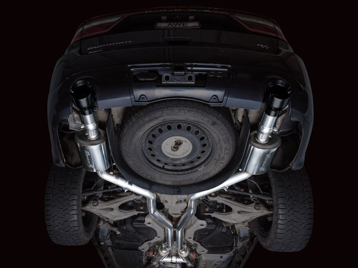 AWE Tuning 11-24 Dodge Durango 5.7L Touring Edition Exhaust w/ Diamond Black Tips available at Damond Motorsports