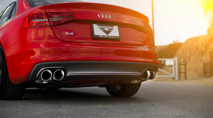 AWE Tuning Audi B8.5 S4 3.0T Touring Edition Exhaust System - Chrome Silver Tips (102mm) available at Damond Motorsports