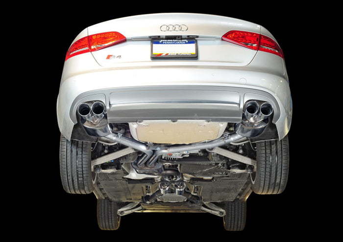 AWE Tuning Audi B8.5 S4 3.0T Touring Edition Exhaust System - Diamond Black Tips (102mm) available at Damond Motorsports