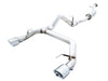 AWE Tuning 2021+ Ford Bronco 0FG Dual Rear Exit Exhaust w/Chrome Silver Tips & Bash Guard available at Damond Motorsports