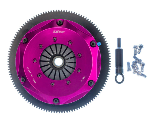 EXEDY Sport Performance Hyper Twin Cerametallic Clutch: Sprung Center Disc: Push Type Cover: For use w/ Hyper Accessory Kit FJAK101 PN#FM032SD available at Damond Motorsports