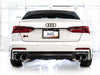 AWE Tuning 19-23 Audi C8 S6/S7 2.9T V6 AWD Touring Edition Exhaust - Chrome Silver Tips available at Damond Motorsports