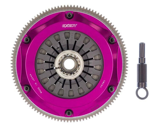 EXEDY Sport Performance Hyper Triple Cerametallic Clutch: Rigid Disc: Pull Type Cover: For use w/ Hyper Accessory Kit MBAK101 PN#MM063HB available at Damond Motorsports