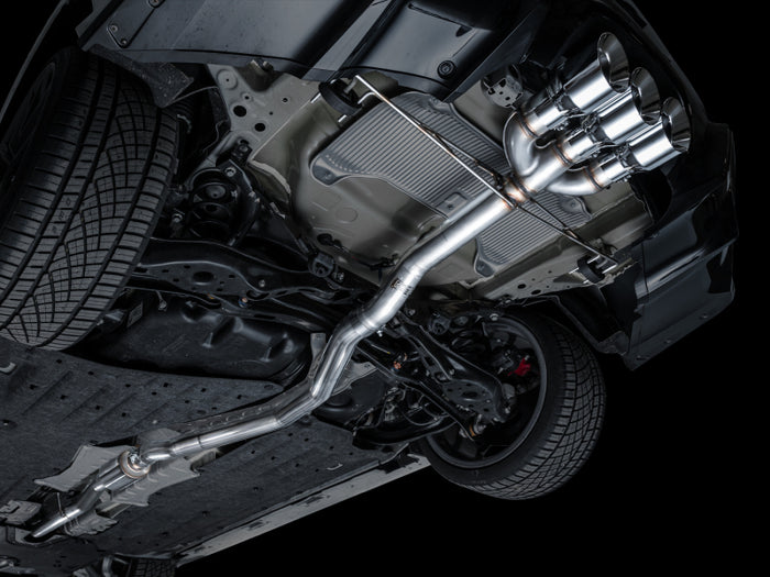 AWE Tuning 2024 Acura Integra Type S DE5 FWD Track Edition Exhaust w/ Triple Chrome Silver Tips available at Damond Motorsports