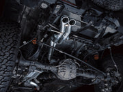AWE Tuning 22-24 Ford Bronco Raptor 4WD Dual BashGuards Cat-Back SwitchPath Exhaust (No Tips) available at Damond Motorsports