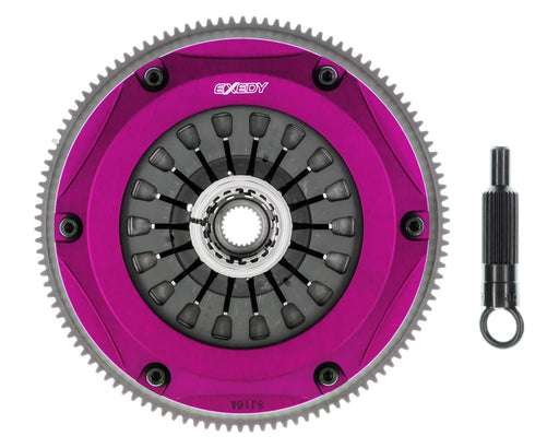EXEDY Sport Performance Hyper Triple Cerametallic Clutch: Rigid Disc: Pull Type Cover: For use w/ Hyper Accessory Kit MBAK101 PN#MM063SB available at Damond Motorsports