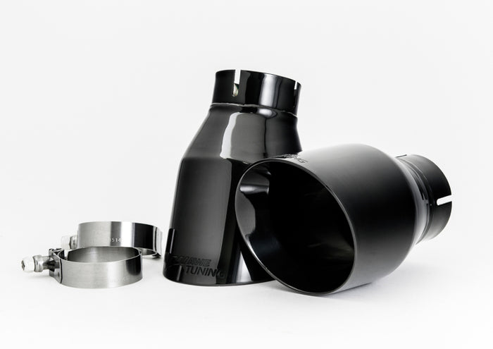 AWE Tuning Audi C7.5 A6 3.0T Touring Edition Exhaust - Quad Outlet Diamond Black Tips available at Damond Motorsports