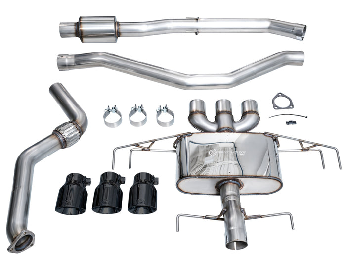 AWE Tuning 2024 Acura Integra Type S DE5 FWD Touring Edition Exhaust w/ Triple Diamond Black Tips available at Damond Motorsports