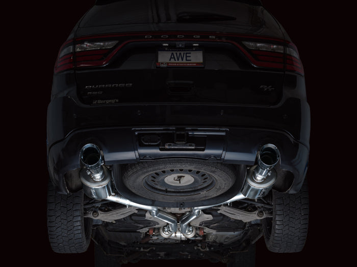 AWE Tuning 11-24 Dodge Durango 5.7L Touring Edition Exhaust w/ Chrome Silver Tips available at Damond Motorsports