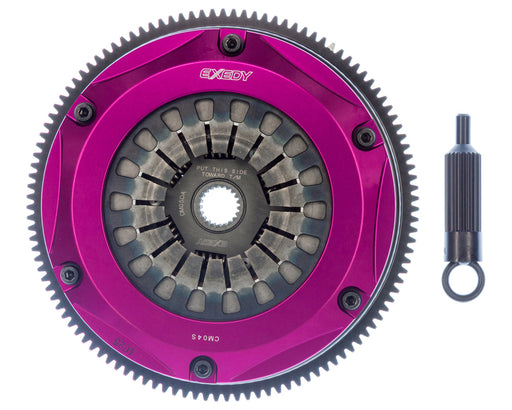 EXEDY Sport Performance Hyper Twin Cerametallic Clutch: Sprung Center Disc: Pull Type Cover: For use w/ Hyper Accessory Kit TYAK102 PN#TM032SD available at Damond Motorsports