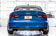 AWE Tuning Audi 8V S3 Track Edition Exhaust w/Chrome Silver Tips 102mm available at Damond Motorsports