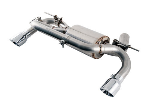 AWE Tuning BMW F3X 340i Touring Edition Axle-Back Exhaust - Chrome Silver Tips (102mm) available at Damond Motorsports