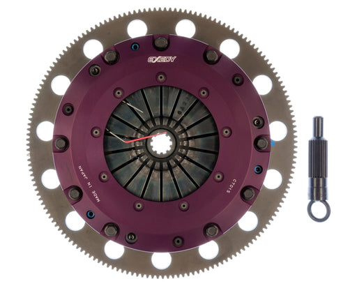 EXEDY Sport Performance Hyper Twin Cerametallic Clutch: Sprung Center Disc: Push Type Cover: 8 Bolt Design: For use w/ Hyper Accessory Kit FMAK101 (Fits 96-04 Only) PN#ET01SD available at Damond Motorsports