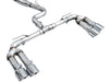 AWE 22-24 Audi 8Y S3 Track Edition Exhaust - Chrome Silver Tips available at Damond Motorsports