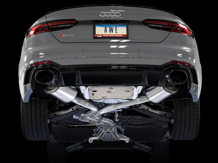 AWE Tuning Audi B9 RS5 Touring Edition Exhaust - w/ Diamond Black RS Tips available at Damond Motorsports