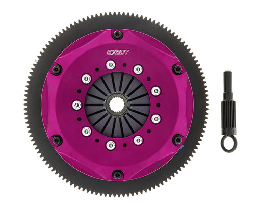EXEDY Sport Performance Hyper Triple Cerametallic Clutch: Rigid Disc: Push Type Cover: Requires Release Bearing BRG002: For use w/ Hyper Accessory Kit NSAK101 PN#NM063SR available at Damond Motorsports