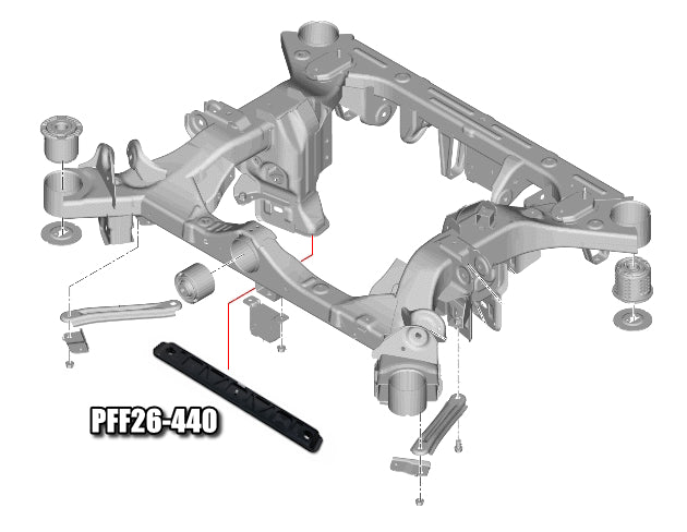 Hyundai Ioniq 5 inc N / Ioniq 6 / Genesis GV60 / Kia EV6 Rear Subframe Brace available at Damond Motorsports