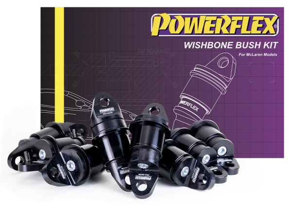 Powerflex McLaren Front / Rear Wishbone Bushing Kit (M10 Bolts) available at Damond Motorsports