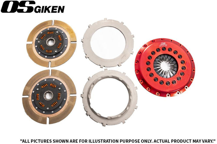 Dampened OS Giken Nissan 350Z/370Z VQ35HR TR Series Dampened Twin Plate Clutch ...