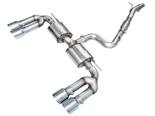 AWE 22-24 Audi 8Y S3 Touring Edition Exhaust - Chrome Silver Tips available at Damond Motorsports