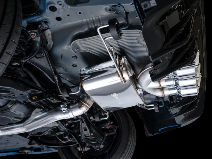 AWE Tuning 2023 Honda Civic Type R FL5 Touring Edition Exhaust w/ Triple Chrome Silver Tips available at Damond Motorsports