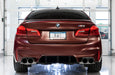 AWE Tuning 18-19 BMW M5 (F90) 4.4T AWD Cat-back Exhaust - Track Edition (Chrome Silver Tips) available at Damond Motorsports