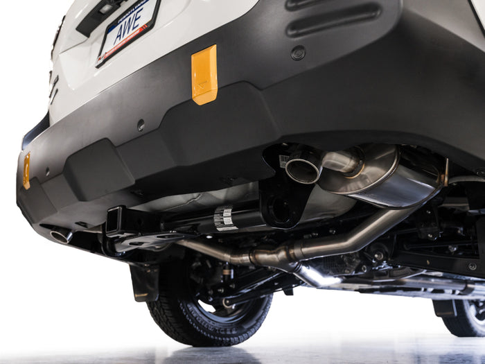 AWE 20-25 Subaru Outback (Wilderness & XT) 0FG Catback Exhaust w/Dual BashGuards available at Damond Motorsports