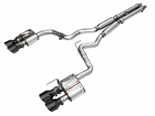 AWE 2024 Ford Mustang GT Fastback S650 RWD SwitchPath Catback Exhaust w/ Quad Diamond Black Tips available at Damond Motorsports