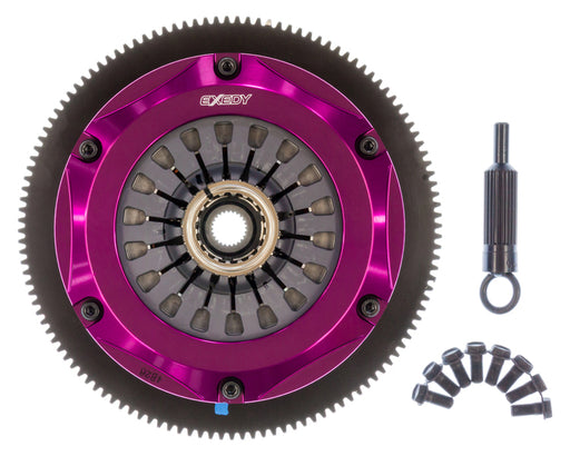 EXEDY Sport Performance Hyper Twin Cerametallic Clutch: Sprung Center Disc: Pull Type Cover: For use w/ Hyper Accessory Kit FJAK100 PN#FM022SD available at Damond Motorsports