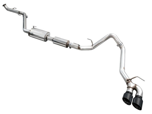 AWE Exhaust for 4th Gen Toyota Tacoma Dual Diamond Black Tips available at Damond Motorsports