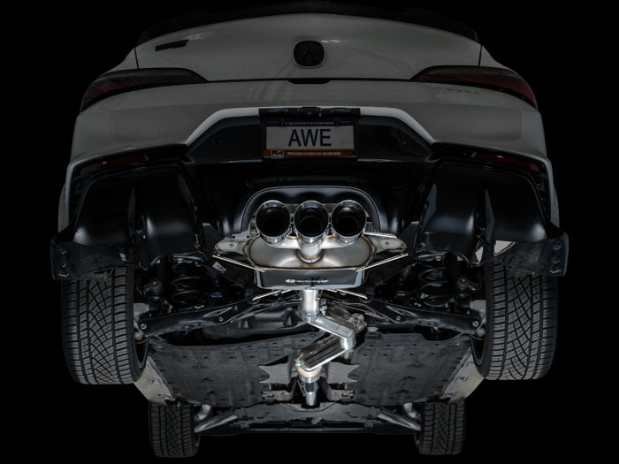 AWE Tuning 2024 Acura Integra Type S DE5 FWD Touring Edition Exhaust w/ Triple Chrome Silver Tips available at Damond Motorsports