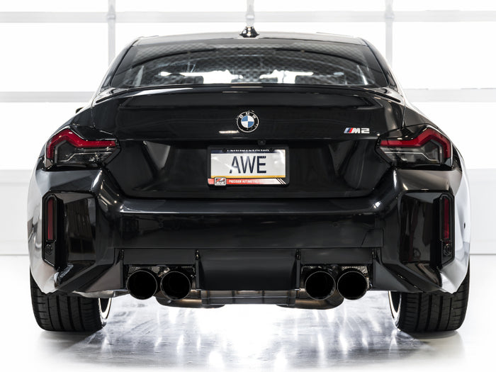 AWE Tuning 23-24 BMW G87 M2 Track Edition Exhaust - Diamond Black Tips available at Damond Motorsports