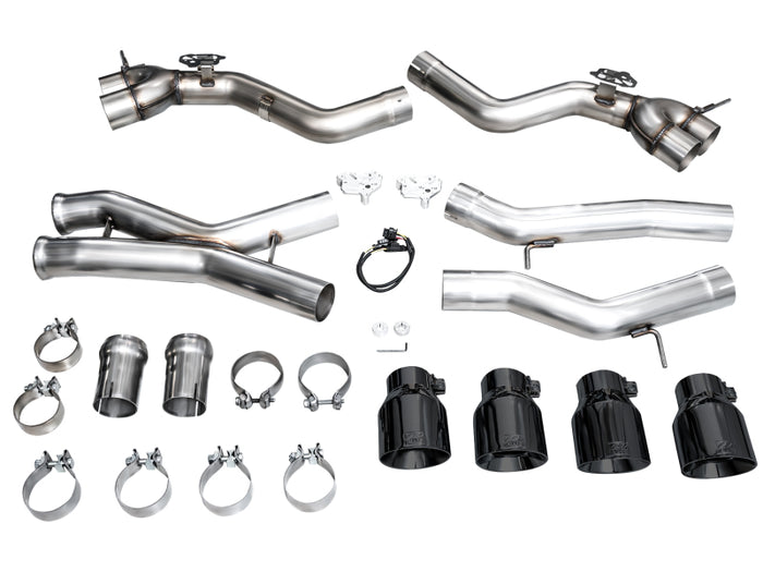AWE Tuning 23-24 BMW G87 M2 Track Edition Exhaust - Diamond Black Tips available at Damond Motorsports