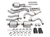 AWE 16-22 Toyota Tacoma 0FG Catback Exhaust w/ BashGuard - Dual Diamond Black Tips available at Damond Motorsports