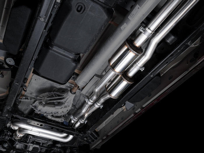 AWE 25+ RAM 1500 3.0TT 0FG Catback Touring Exhaust - Chrome Silver Tips available at Damond Motorsports