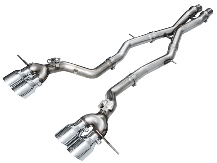 AWE Tuning 23-24 BMW G87 M2 Track Edition Exhaust - Chrome Silver Tips available at Damond Motorsports