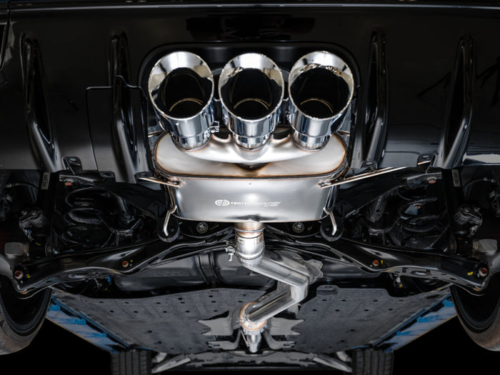 AWE Tuning 2023 Honda Civic Type R FL5 Touring Edition Exhaust w/ Triple Chrome Silver Tips available at Damond Motorsports