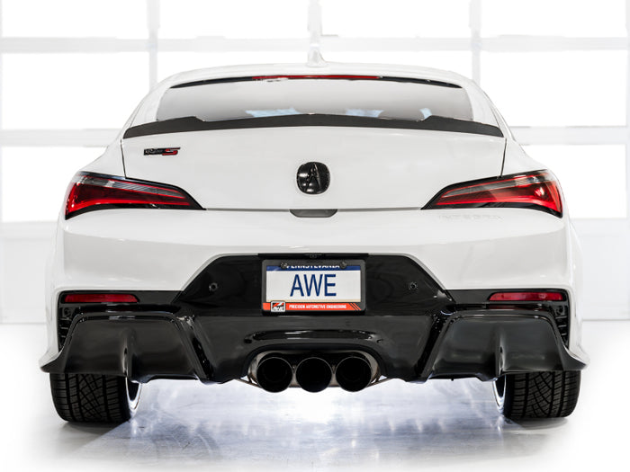 AWE Tuning 2024 Acura Integra Type S DE5 FWD Touring Edition Exhaust w/ Triple Diamond Black Tips available at Damond Motorsports