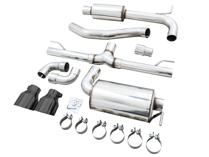 AWE 2022 VW GTI MK8 Touring Edition Exhaust - Diamond Black Tips available at Damond Motorsports